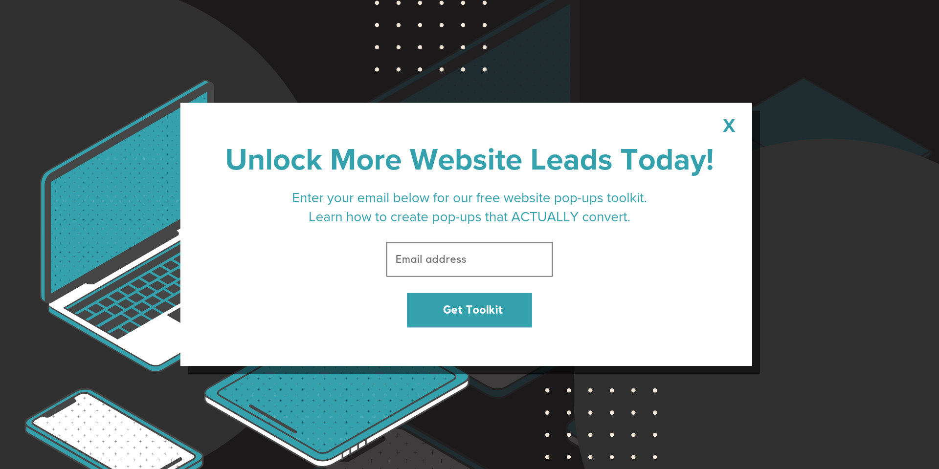 Website Pop-Up Example